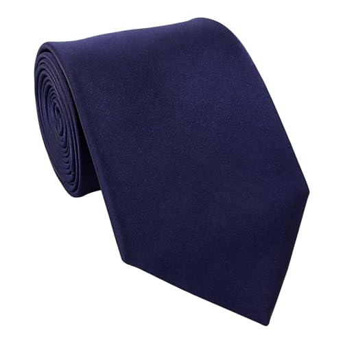 Fabio Farini - einfarbige elegante Unicolor Krawatten für Herren in 6 cm und 8 cm zur Auswahl Blau Dunkelblau Klassisch (8 cm) von Fabio Farini