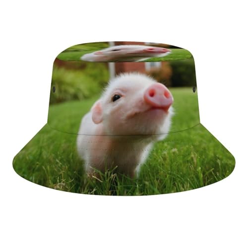 Lustiger Fischerhut mit Corgi-Gesicht für Damen und Herren, verstaubar, für Reisen, Outdoor, Strand, Lustiges süßes Babyschwein, Einheitsgröße Lustiger Fischerhut mit Corgi-Gesicht für Damen und Herren, verstaubar, für Reisen, Outdoor, Strand, Lustiges süßes Babyschwein, Einheitsgröße von Fabretto