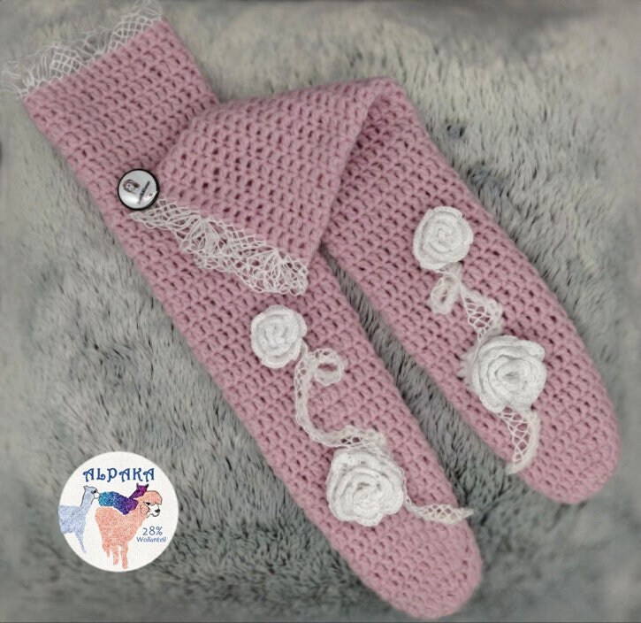 Bettsocken "Rose", Unikat Bettsocken "Rose", Unikat von FabriKATionen