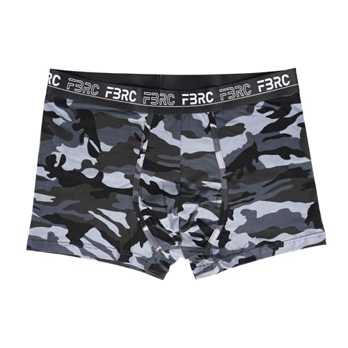 Fabric of the Universe Techwear Herren Unterwäsche Graphic Boxer Briefs, Fbrc Grey Camo, Small von Fabric of the Universe