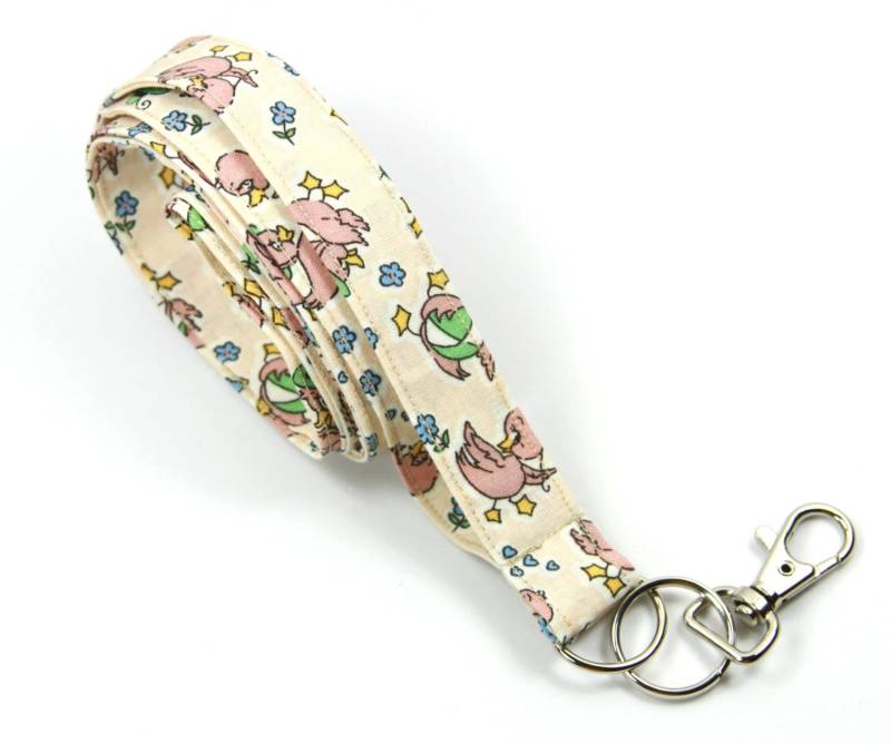 Enten Stoff Lanyard, Enten Abzeichenhalter, Id Halter, Play Time Lanyard von FabricLoveandFun