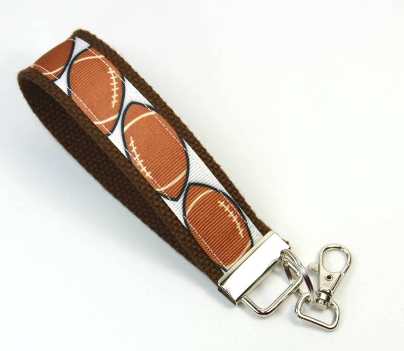 Fußball Stoff Schlüsselanhänger, Fußball-Schlüsselanhänger, Sport Schlüsselanhänger Fußball, Fußball-Armband von FabricLoveandFun