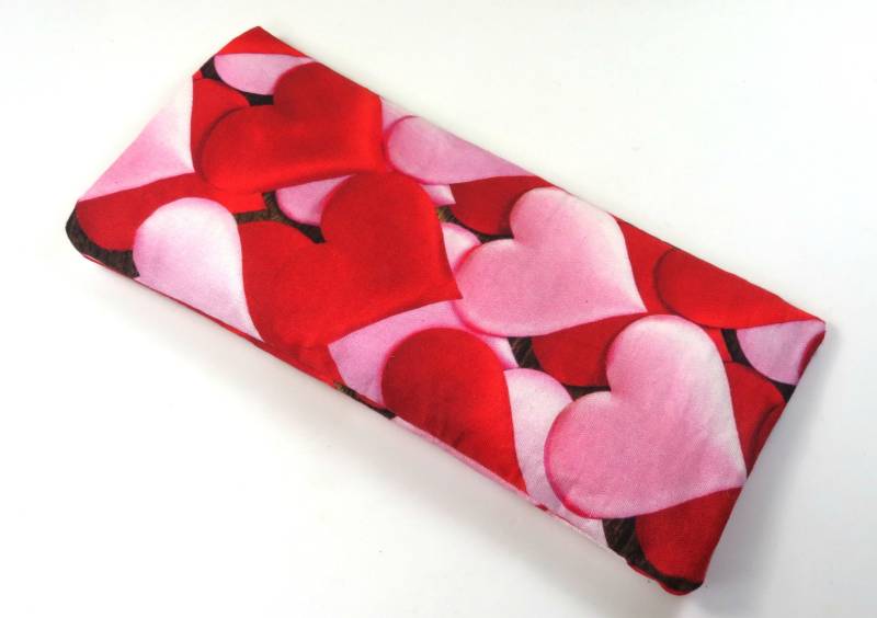 Herzen, Stofftaschen, Brillenetui, Brillen Design Taschen, Rotes Herz Valentine Geschenk Für Liebe von FabricLoveandFun