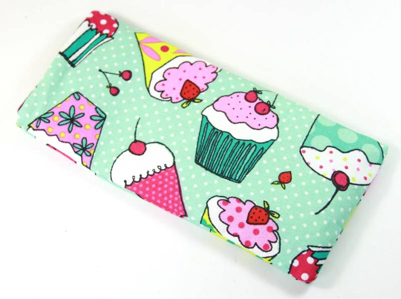 Kuchen-stoffbeutel, Brillenetui, Brillen Tasche, Bunten Kuchen Tasche von FabricLoveandFun