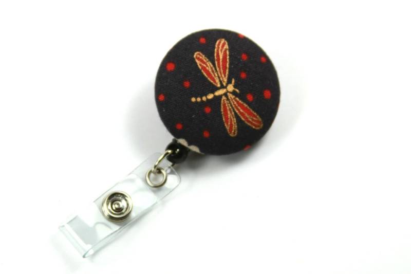 Libelle Abzeichen Reel, Dragonfly Retractable Reel von FabricLoveandFun