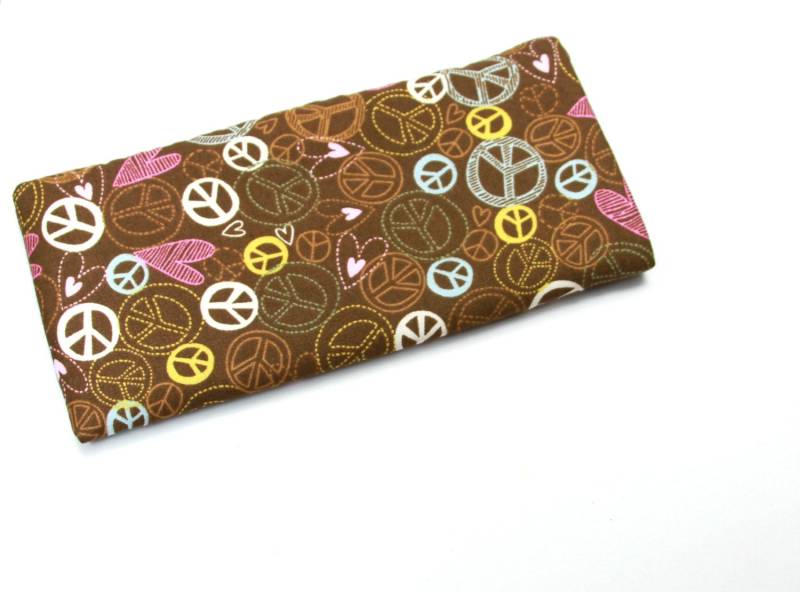 Sonnenbrillen/Brillen-Fall, Fabric Case, Frieden Friedenszeichen Fall von FabricLoveandFun