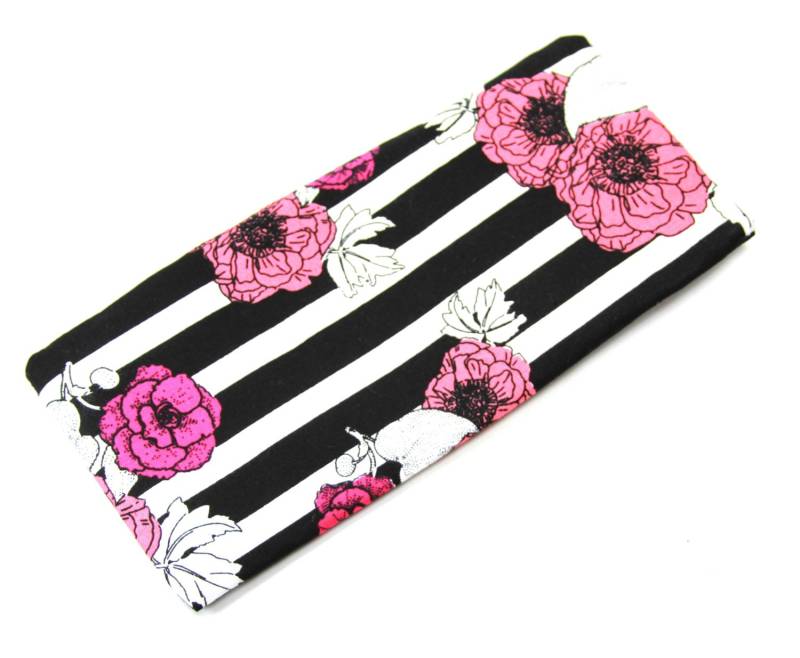 Stoff, Sonnenbrille Fall Brillen Tasche-Streifen, Streifen Design Tasche, Schwarze Tasche Zebra Handy-Fall von FabricLoveandFun