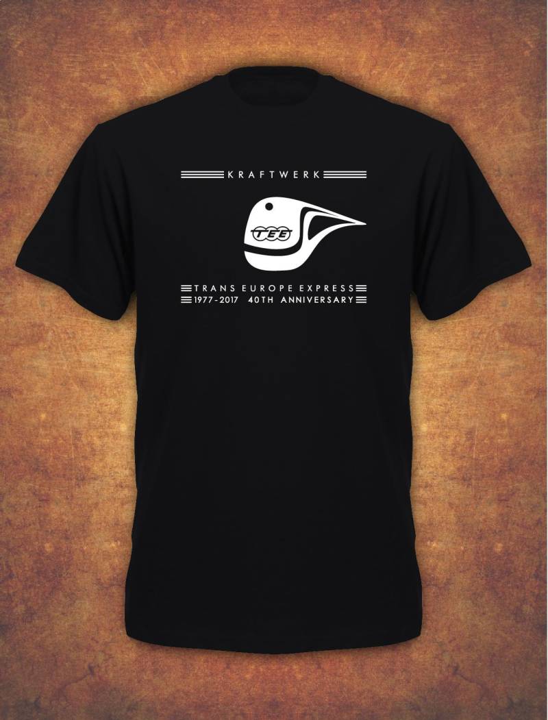 40Th Jubiläum Kraftwerk Trans Europa Express Retro T-Shirt Schwarz von FabricOfStyle