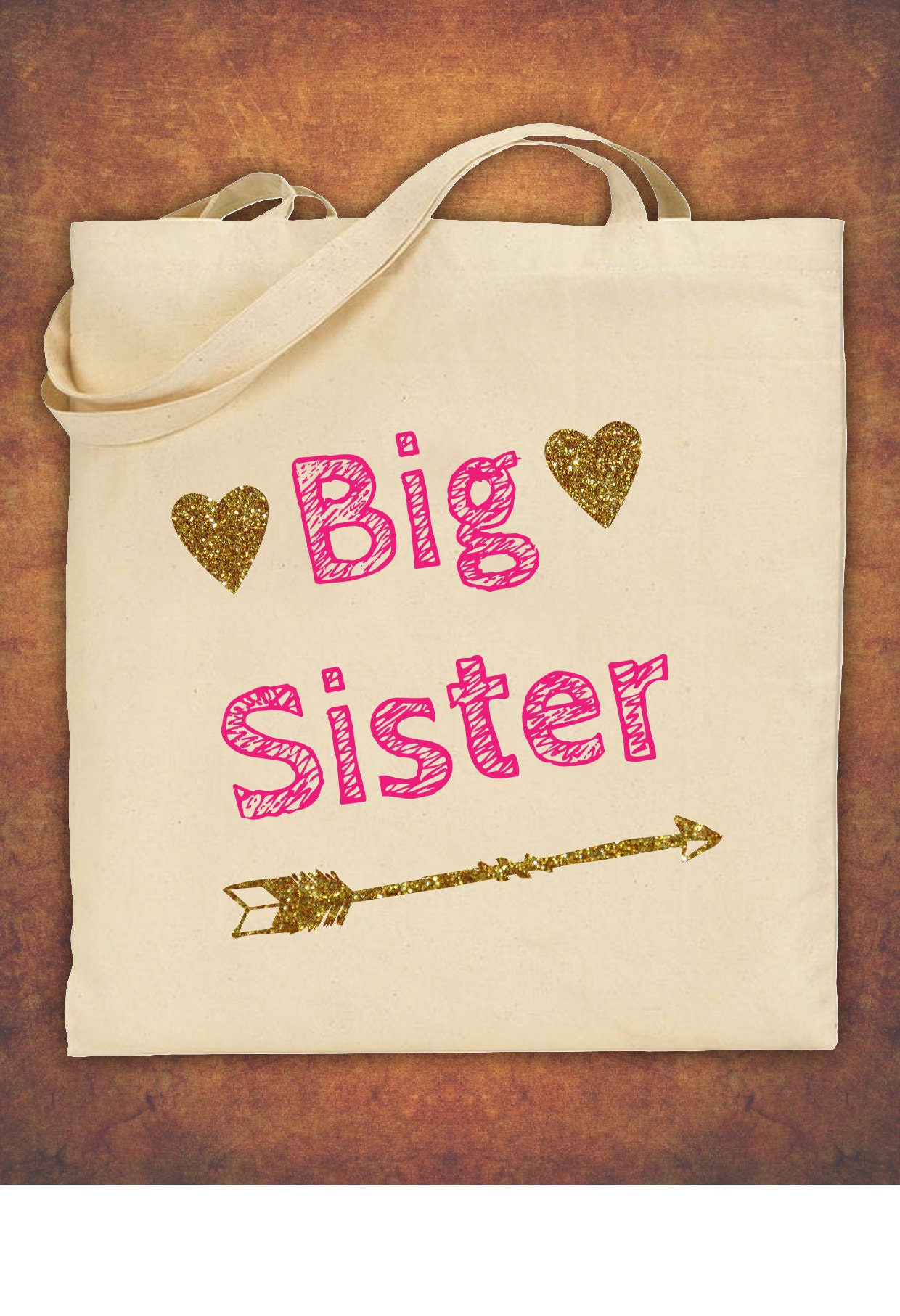 Große Schwester Geburtstagsgeschenk Kinder Baumwolltasche von FabricOfStyle