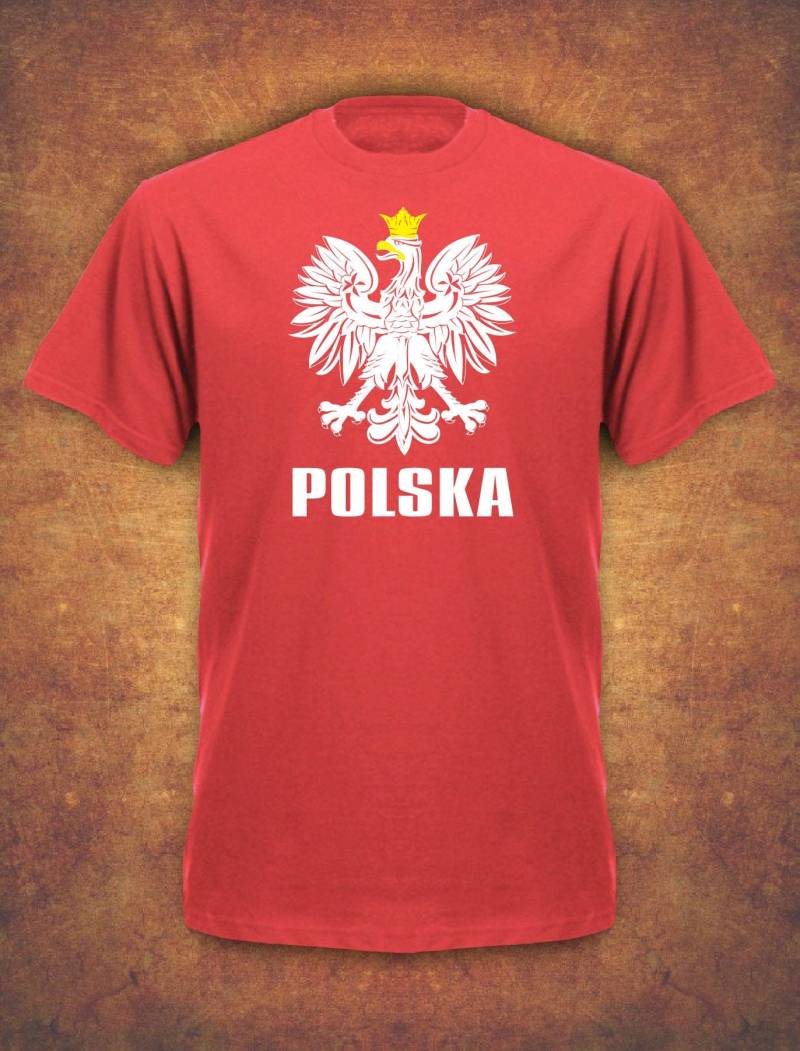 Koszulka Polska Polnisch Polen Fußball Kibic T-Shirt - Rot von FabricOfStyle