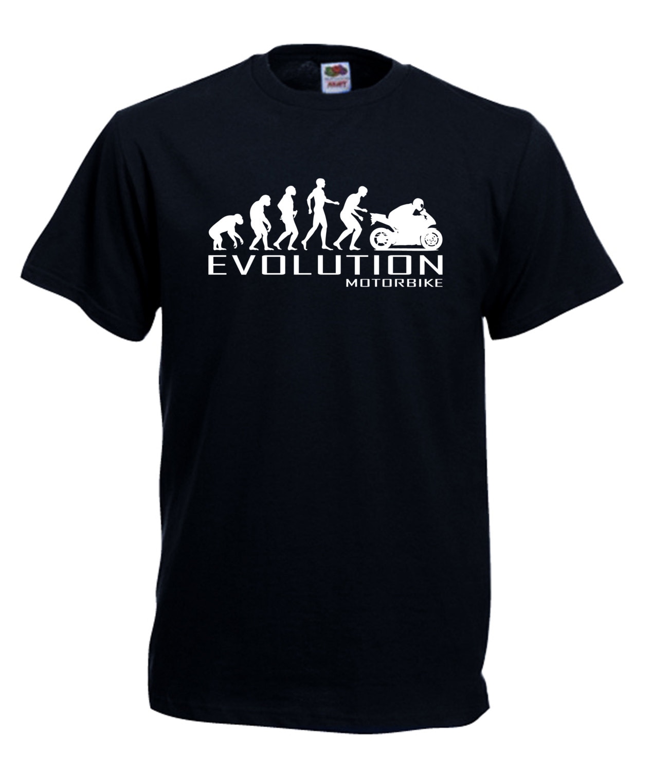Lustiges Affen Evolution Motorrad T-Shirt Rennrad Biker Geschenk Lustiges Affen Evolution Motorrad T-Shirt Rennrad Biker Geschenk von FabricOfStyle