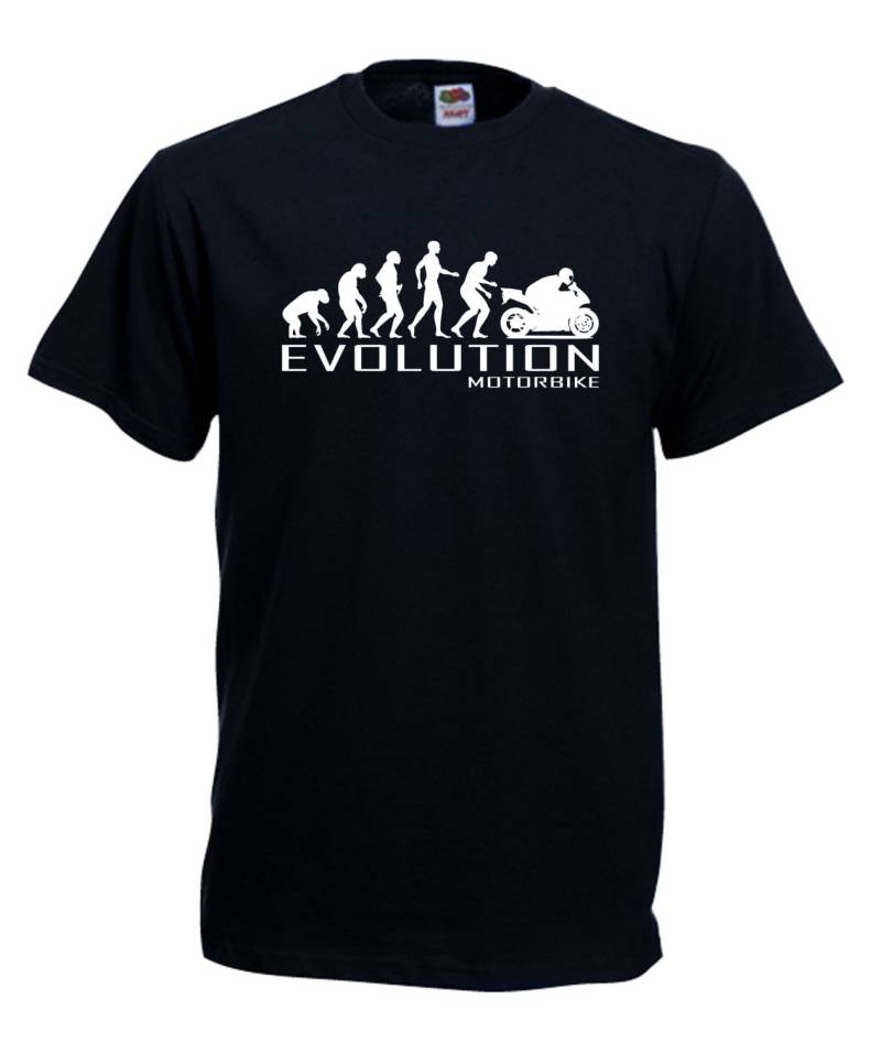 Lustiges Affen Evolution Motorrad T-Shirt Rennrad Biker Geschenk Lustiges Affen Evolution Motorrad T-Shirt Rennrad Biker Geschenk von FabricOfStyle