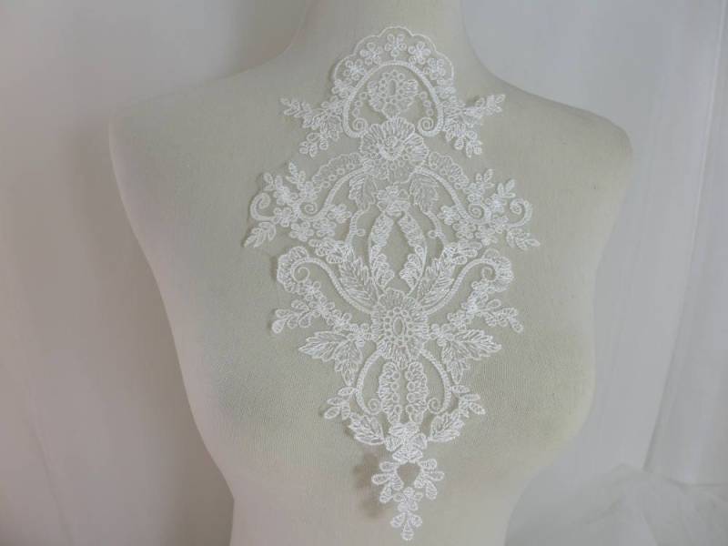 Off-White-Applikation-Venise-Spitze-Applikation Für Veränderte Kleidung, Kleider, Nähen, Kostüm 10, 6 „ 6, 3" Verkauf Von Einem Stück Off-White-Applikation-Venise-Spitze-Applikation Für Veränderte Kleidung, Kleider, Nähen, Kostüm 10, 6 „ 6, 3" Verkauf Von Einem Stück von FabricTrims