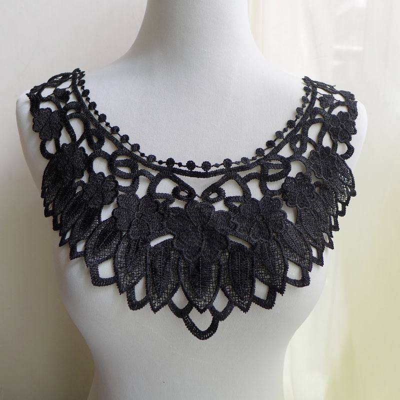 Schwarze Blumenspitze Applikation Für Brautjungfer Accessoires, Schmuck Versorgung, Kostüm-Design Schwarze Blumenspitze Applikation Für Brautjungfer Accessoires, Schmuck Versorgung, Kostüm-Design von FabricTrims