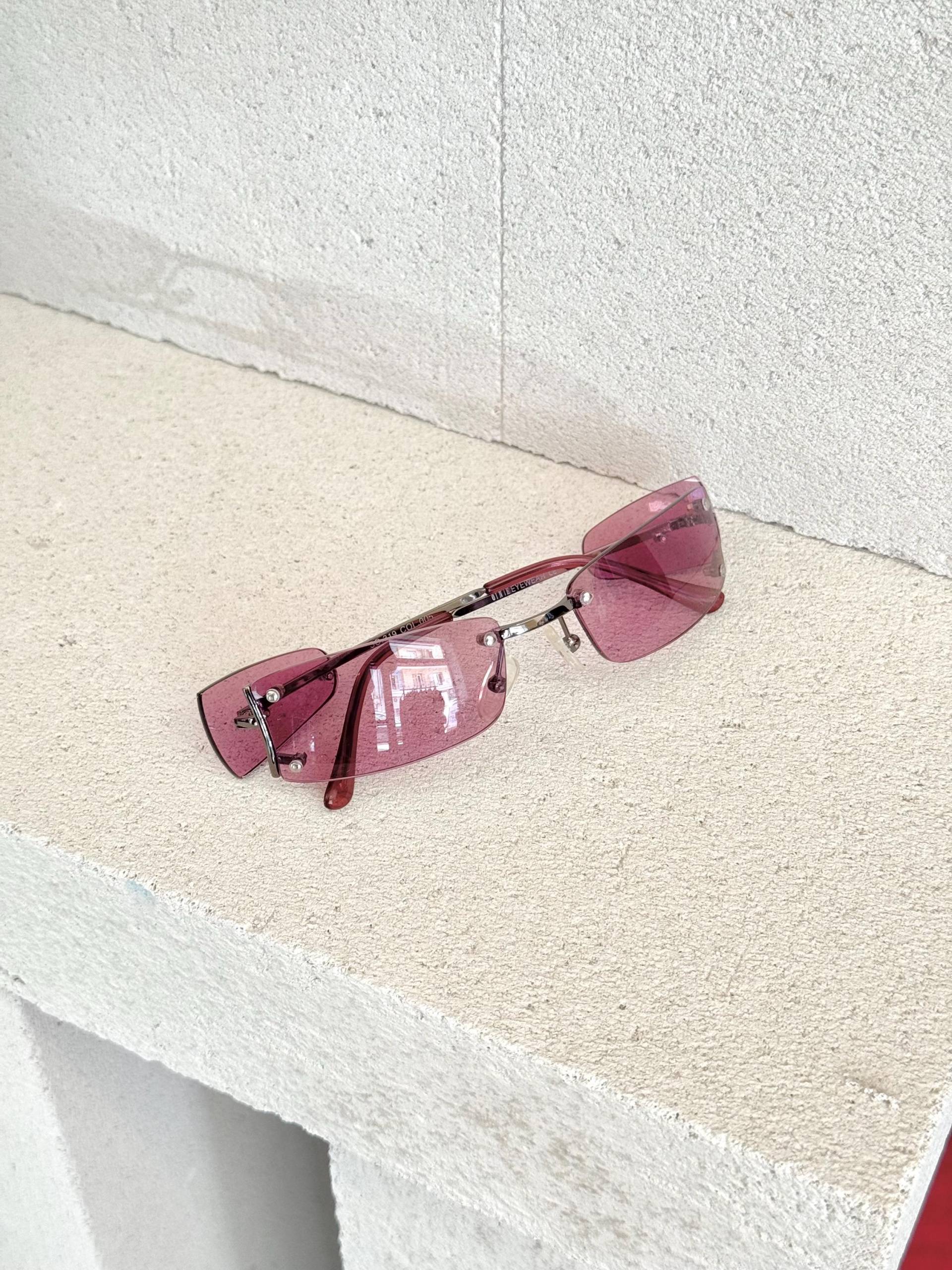 Square Deadstock Spiegel Sonnenbrille Unisex von FabricbasicsVintage