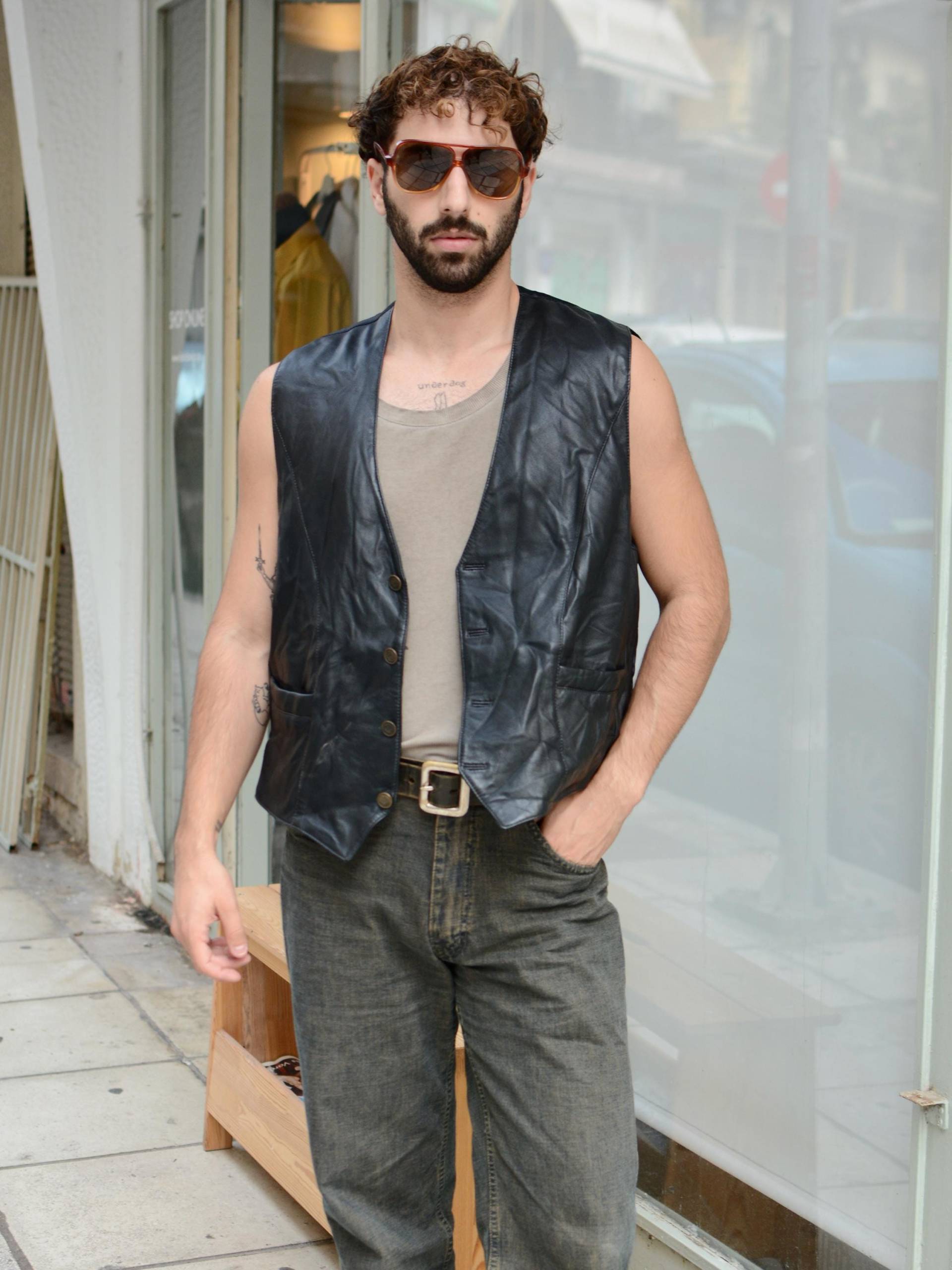 Vintage 80Er Jahre Biker Lederjacke Vintage 80Er Jahre Biker Lederjacke von FabricbasicsVintage