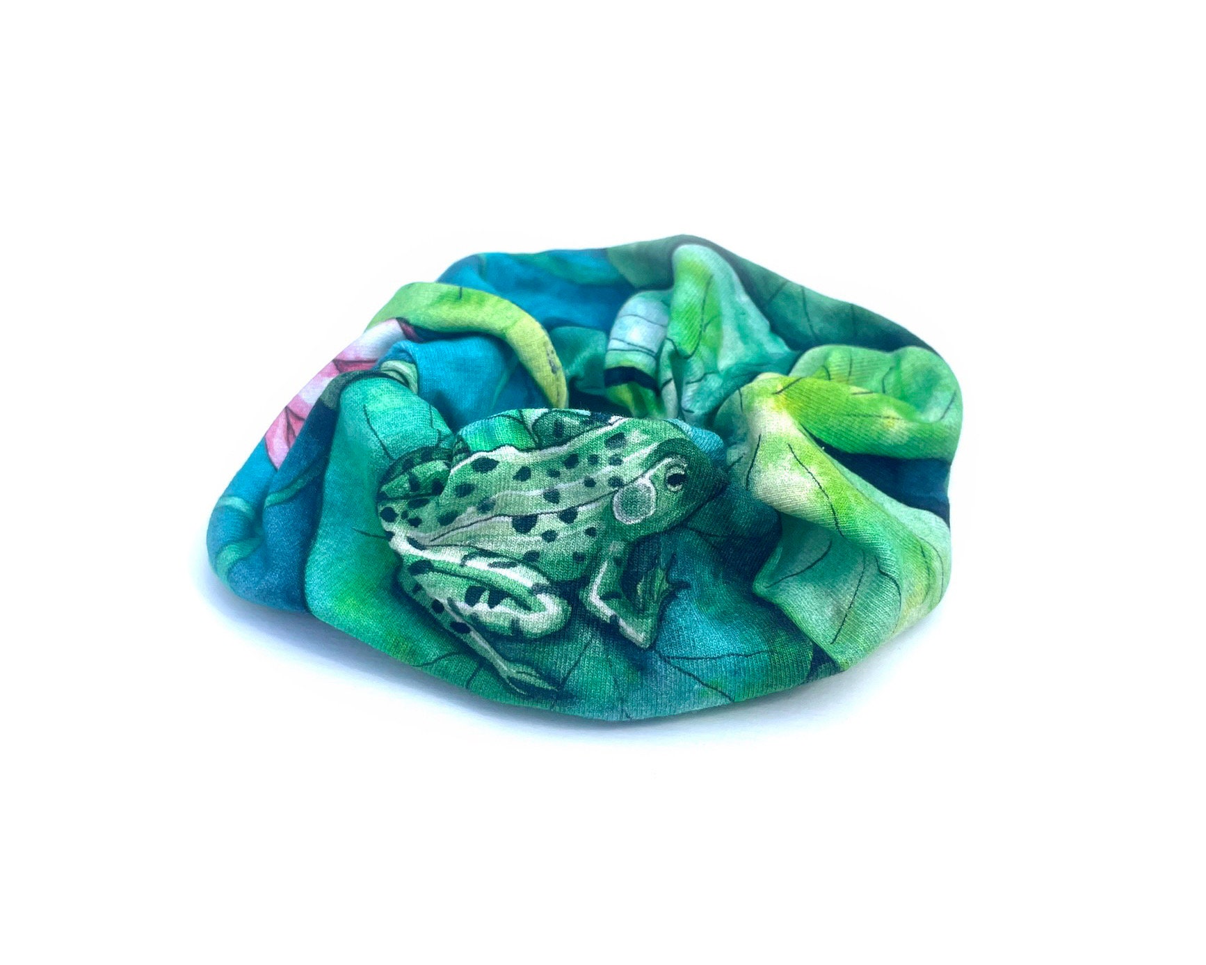 Scrunchie Lily Pad Pond Bright von FabricfulMind