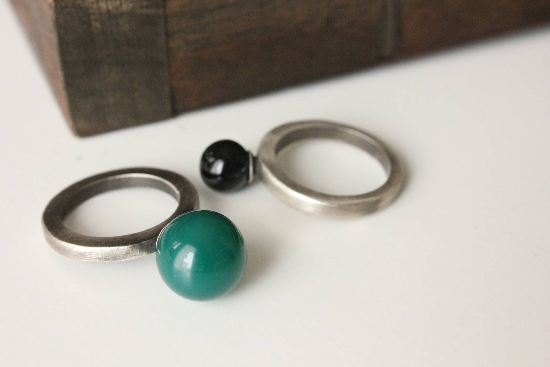 Silber Achat Ring Silber Achat Ring von FabrikaArtsCrafts