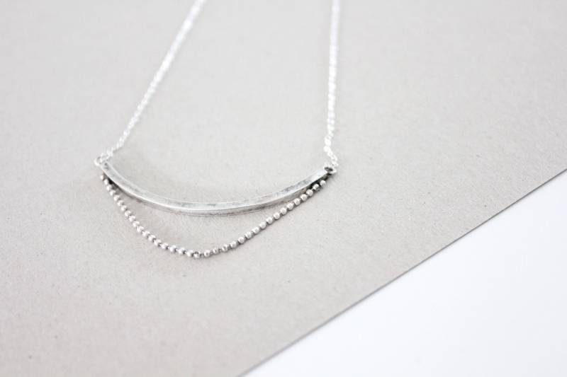 sterling Silber Halskette Mit Kugelkette sterling Silber Halskette Mit Kugelkette von FabrikaArtsCrafts