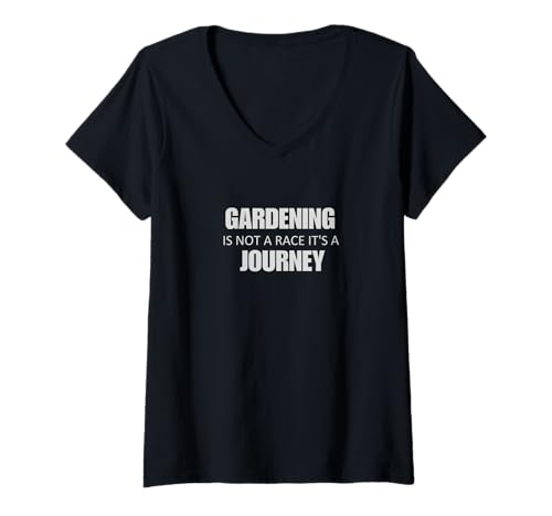 Damen Gartenarbeit ist eine Reise T-Shirt mit V-Ausschnitt von Fabrinity
