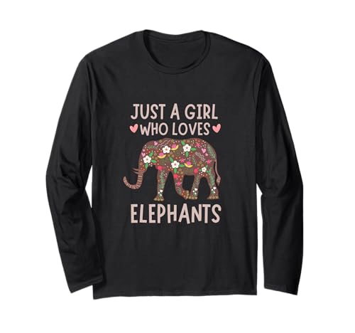 Nur EIN Mädchen, das Elefanten liebt Langarmshirt von Fabrinity