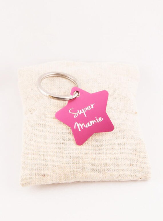 Ernsthafte Alu Color Keyring Feiert Omas - Custom Schweren Schlüsselanhänger von Fabriqueatresors