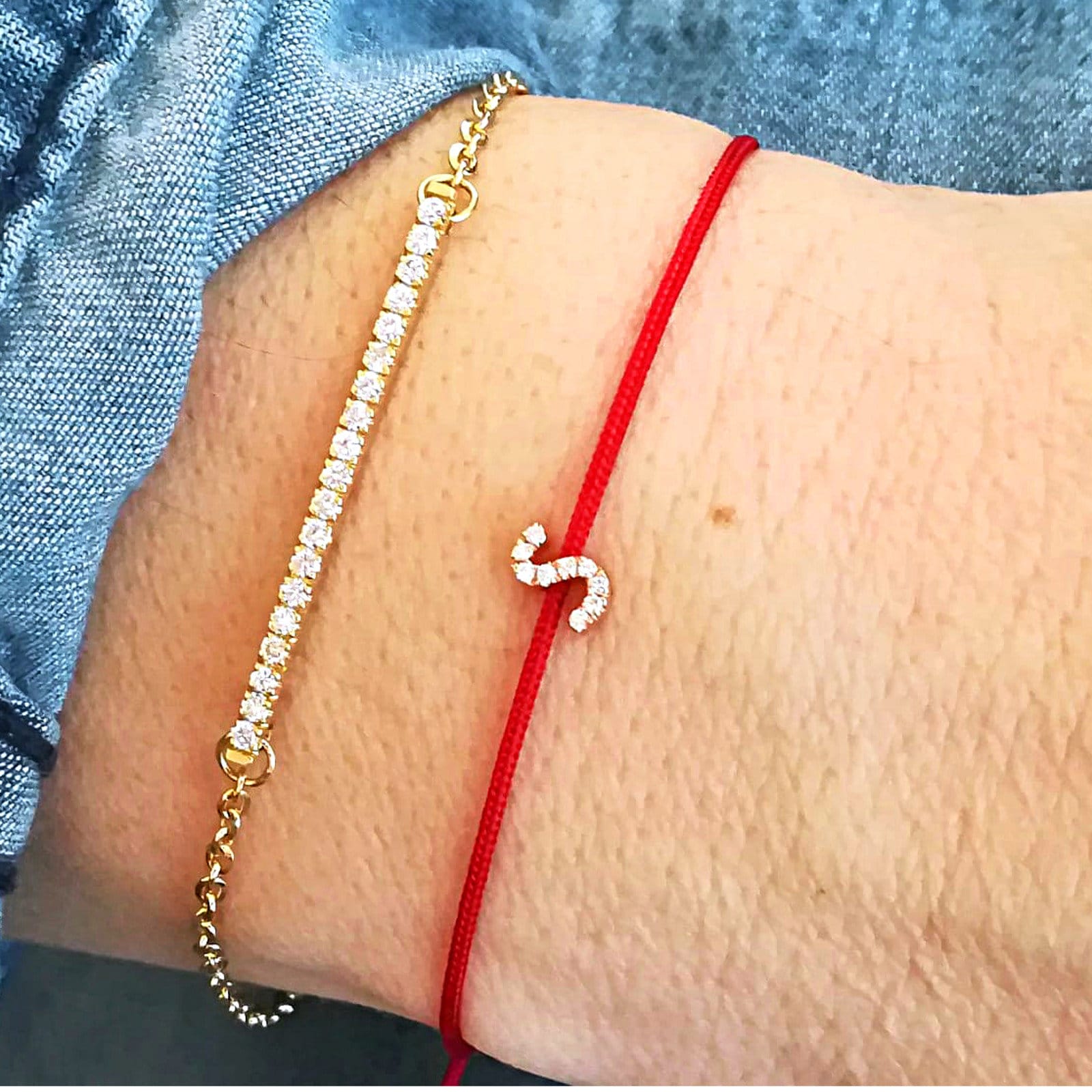 Initialen-Goldarmband, Personalisiertes Armband Für Frauen Initialen-Goldarmband, Personalisiertes Armband Für Frauen von FabriziBrosJewelry