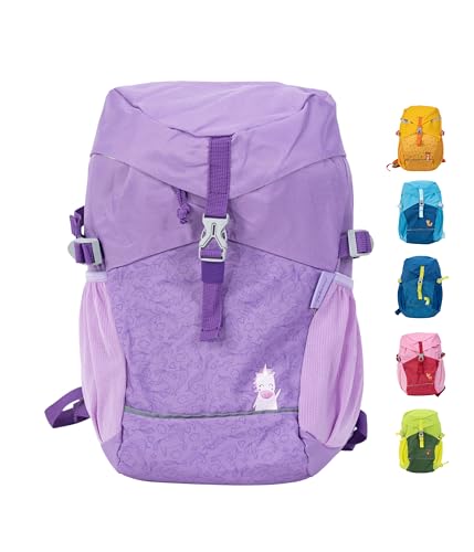Fabrizio® Kinderrucksack 12L – Leichter & robuster Rucksack für Kinder ab 6 Jahren – Gepolsterte Träger & Brustgurt – Viel Stauraum & reflektierende Elemente – Perfekt für Wanderausflüge – flieder von Fabrizio