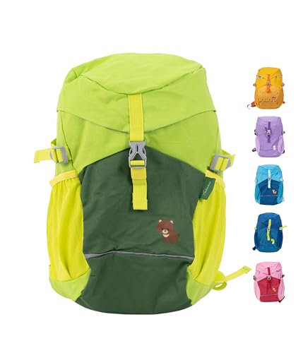 Fabrizio® Kinderrucksack 12L – Leichter & robuster Rucksack für Kinder ab 6 Jahren – Gepolsterte Träger & Brustgurt – Viel Stauraum & reflektierende Elemente – Perfekt für Wanderausflüge – lime von Fabrizio