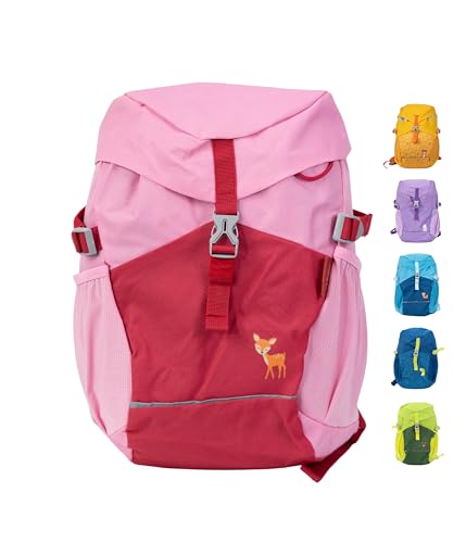 Fabrizio® Kinderrucksack 12L – Leichter & robuster Rucksack für Kinder ab 6 Jahren – Gepolsterte Träger & Brustgurt – Viel Stauraum & reflektierende Elemente – Perfekt für Wanderausflüge – rosa von Fabrizio