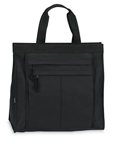 Fabrizio Einkaufstasche Shopper Tasche Umhängetasche Strandtasche Innenfach + 2 Außenfächer mit Reißverschluss von Fabrizio