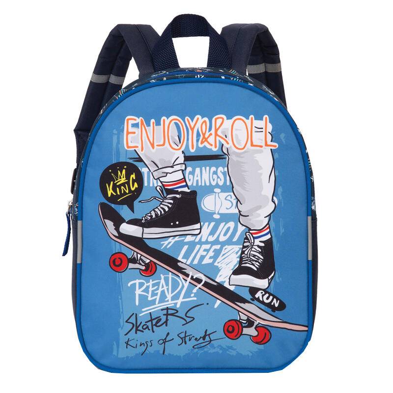 Fabrizio - Fabrizio Skater Kinderrucksack mit Trolleyaufsteckfunktion 6l dunkelblau Blau von Fabrizio