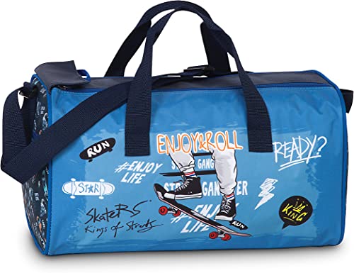 Fabrizio Kinder Sporttasche Skater blau 39 x 21 x 18 cm Vol. 12 l Polyester von Fabrizio