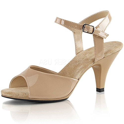 Fabulicious Damen Bel309/Nd/M Sandalen, Nude Patent/Nude, 40 EU von Fabulicious