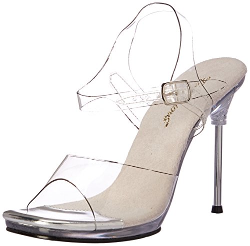 Fabulicious Damen CHIC-08 Offene Sandalen, Transparent (CLR/CLR), 37 EU von Fabulicious