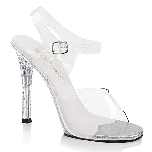 Fabulicious Damen GALA-08MG Offene Sandalen, Transparent (CLR/CLR), 38 EU von Fabulicious