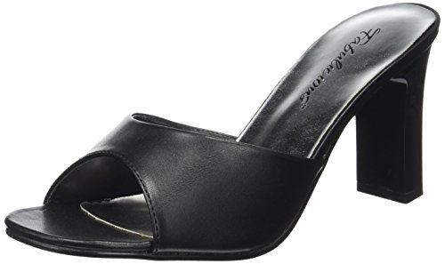 Fabulicious Damen ROMANCE-301-2 Peeptoe Sandalen, Schwarz Blk Pu, 46 EU von Fabulicious