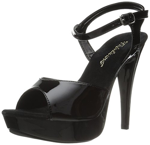 Fabulicious Damen COCKTAIL-509 Offene Sandalen, Schwarz (Blk/Blk), 39 EU von Pleaser