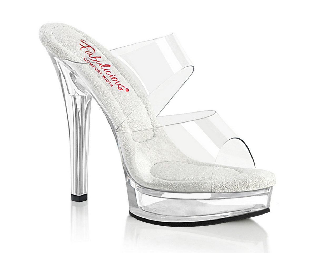 Fabulicious MAJESTY-502 Fabulicious transparent komfortable High Heels Plateaupant High-Heel-Stiefel von Fabulicious