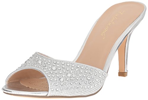 Pleaser Lucy 01, Damen Pumps, Silber (Slv Glitter Mesh Fabric), 38 EU ( 5 UK) von Fabulicious