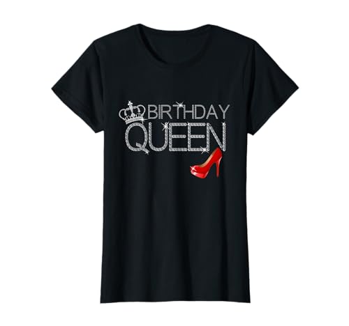 Birthday Queen Geburtstag Paillette T-shirt Geschenk Damen T-Shirt Birthday Queen Geburtstag Paillette T-shirt Geschenk Damen T-Shirt von Fabulous Birthday Gift T-shirts for Women