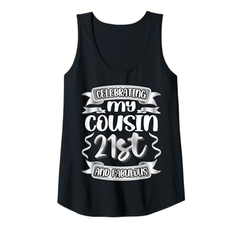 Damen 21 YEARS OF FABULOUS - Celebrate My Cousins Big Day Tank Top Damen 21 YEARS OF FABULOUS - Celebrate My Cousins Big Day Tank Top von Fabulous Cousin Birthday Designs