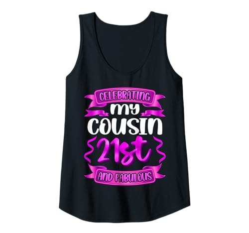 Damen FABULOUS 21ST VIBES - COUSIN BIRTHDAY CELEBRATION LOOK Tank Top Damen FABULOUS 21ST VIBES - COUSIN BIRTHDAY CELEBRATION LOOK Tank Top von Fabulous Cousin Birthday Designs