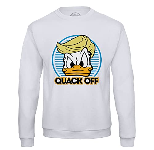 Fabulous Sweatshirt für Männer Donald Trump - Quack Off Parodie Film Präsident Anime von Fabulous