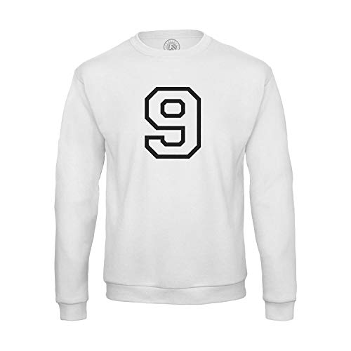 Fabulous Sweatshirt für Männer Hemd Nummer 9 Schwarz und Weiß von Fabulous