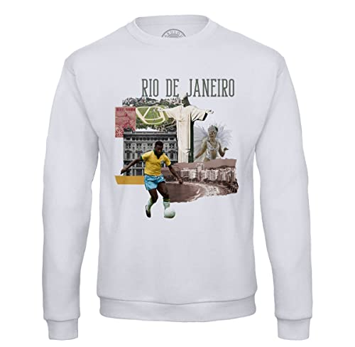 Fabulous Sweatshirt für Männer Rio de Janeiro Vintage Collage Brasilien Reisen Fussball Karneval von Fabulous