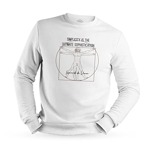 Fabulous Sweatshirt für Männer Simplicity is The Ultimate Sophistication Quotes Da Vinci Inspirational Painter von Fabulous