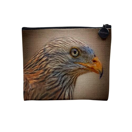 Tasche aus Leinen – Adler Vögel braun Greifvogel Wildtier Düse Foto Tiere – Kosmetiktasche aus Leinen in Leinenoptik – Kulturbeutel – Geldbörse, Mailand, 15 x 10 cm, Kosmetiktasche Tasche aus Leinen – Adler Vögel braun Greifvogel Wildtier Düse Foto Tiere – Kosmetiktasche aus Leinen in Leinenoptik – Kulturbeutel – Geldbörse, Mailand, 15 x 10 cm, Kosmetiktasche von Fabulous