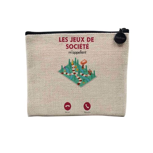 Tasche aus Leinen – Anruf Telefon Passion Humor Musik Freizeit Hobby – Kosmetiktasche aus Segeltuch in Leinenoptik – Kulturbeutel – Geldbörse, Gesellschaftsspiele, 15 x 10 cm, Kosmetiktasche von Fabulous