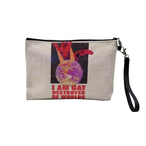 Tasche aus Leinen – Kollektion Creation Surrealistische Collage Art Surrealismus Skulptur Humor Ästhetik – Kosmetiktasche aus Leinen in Leinenoptik – Kulturbeutel – Geldbörse, Cat Destroyer 2, 23.5 x Tasche aus Leinen – Kollektion Creation Surrealistische Collage Art Surrealismus Skulptur Humor Ästhetik – Kosmetiktasche aus Leinen in Leinenoptik – Kulturbeutel – Geldbörse, Cat Destroyer 2, 23.5 x von Fabulous